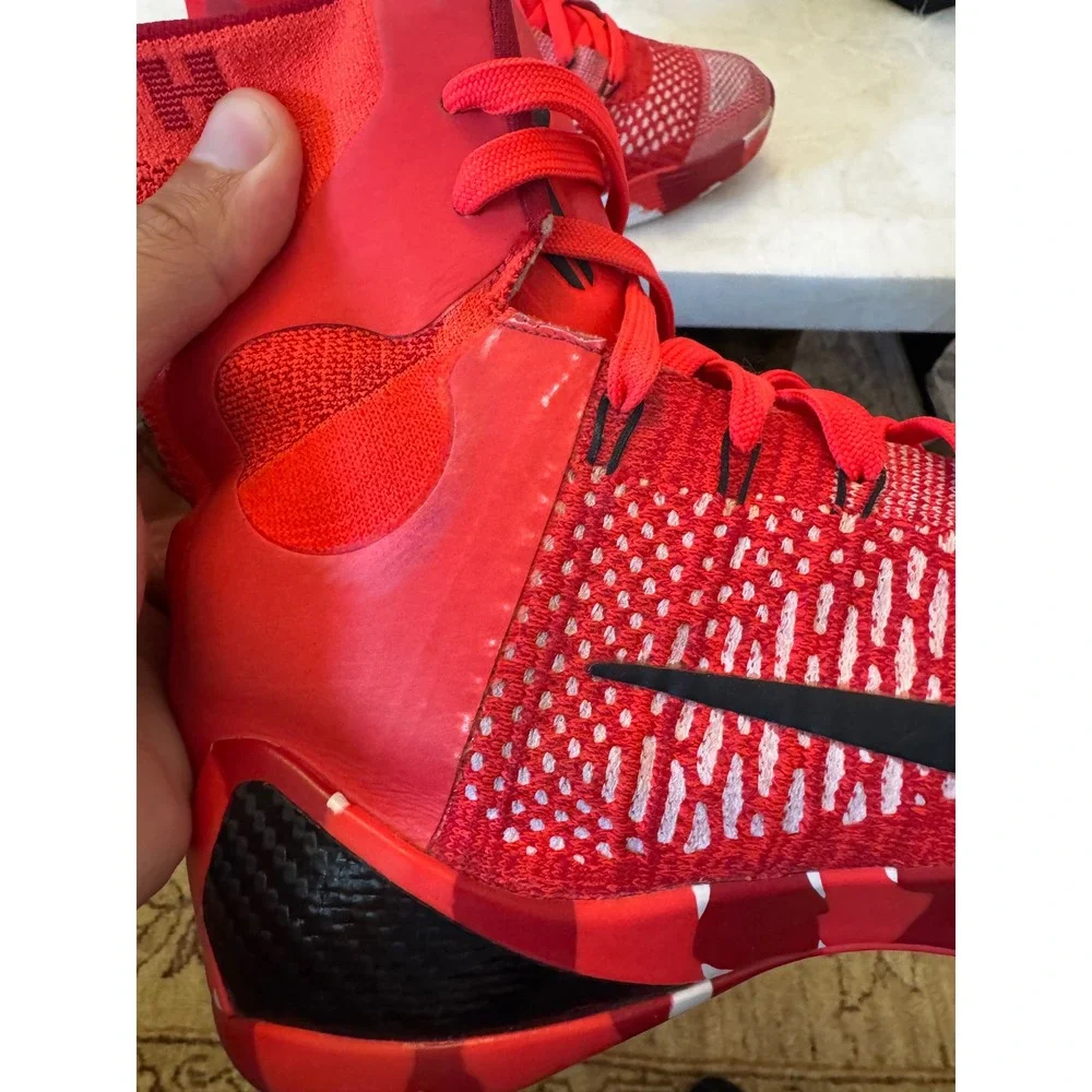 Nike Kobe IX Elite Protro High Bright Crimson Black FZ7335-600 Mens 10.5
